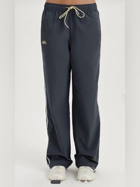 SET ACTIVE NYLON TRACK DRAWSTRING STRAIGHT LEG PANTS - HIMALAYA